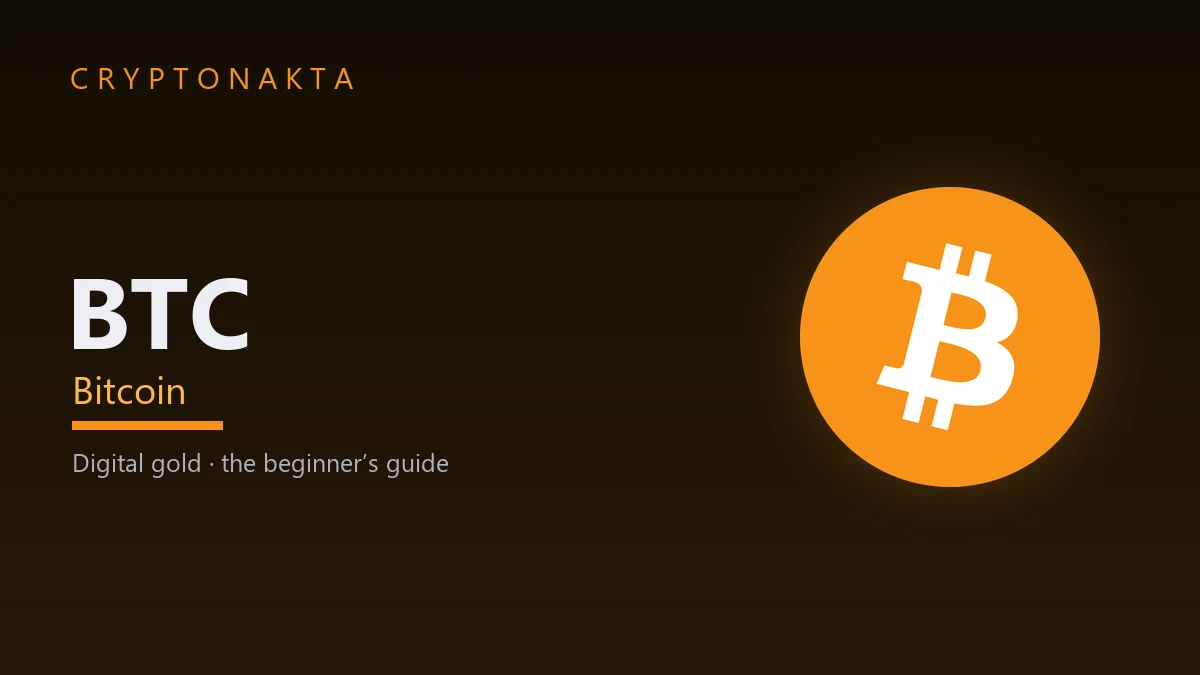 Bitcoin (BTC) — Digital gold · the beginner’s guide — Cryptonakta