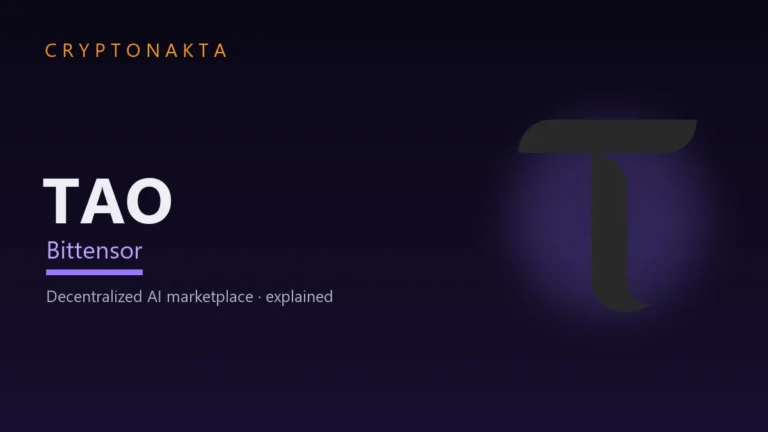 Bittensor (TAO) — Decentralized AI marketplace · explained — Cryptonakta