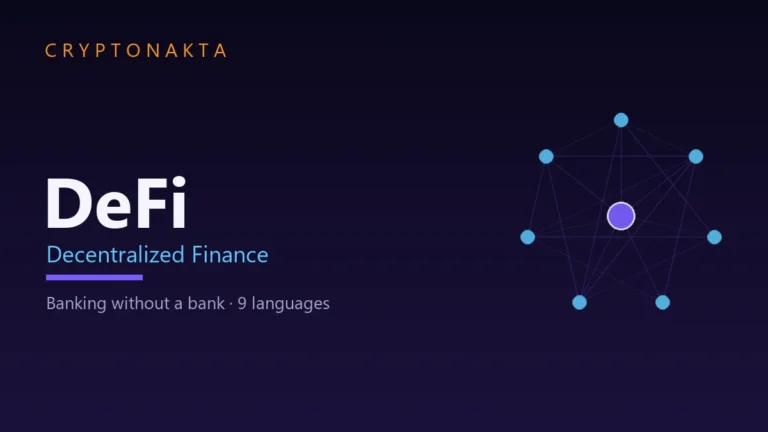 DeFi (Decentralized Finance) — banking without a bank, explained — Cryptonakta