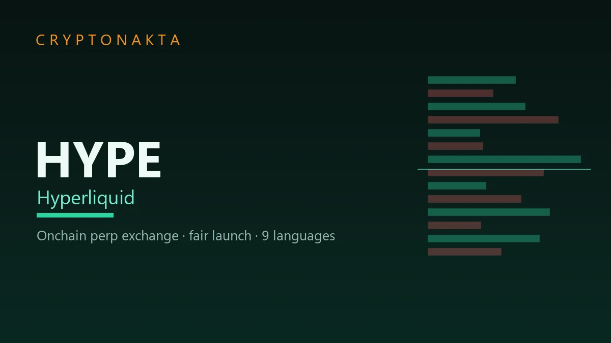 Hyperliquid (HYPE) — onchain perpetual-futures exchange & coin explained — Cryptonakta