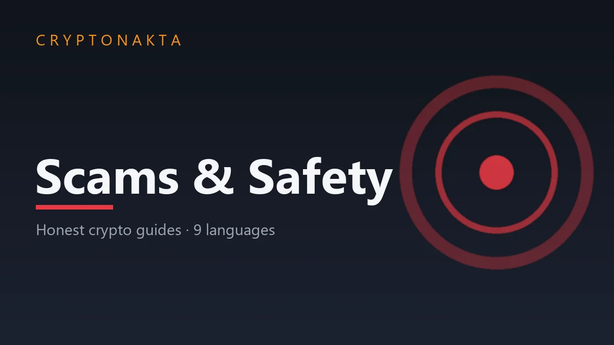 Crypto scams and safety guide cover — Cryptonakta