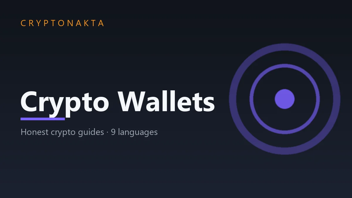 Crypto wallet and self-custody guide cover — Cryptonakta