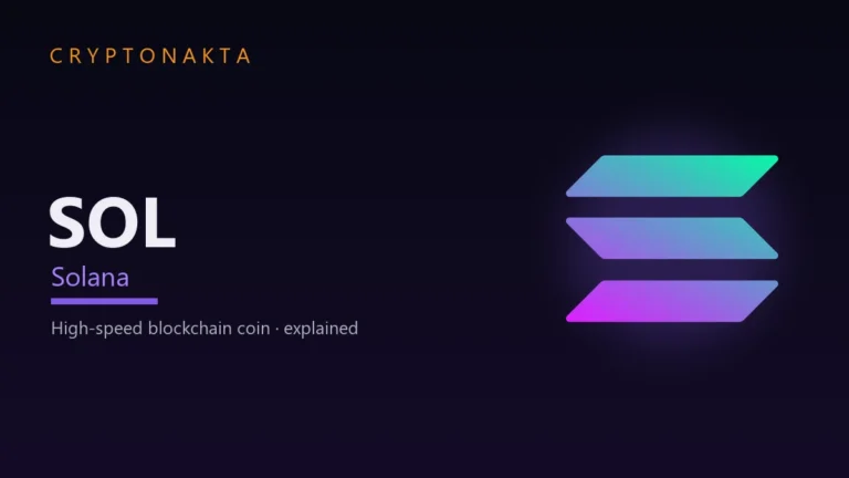 Solana (SOL) — High-speed blockchain coin · explained — Cryptonakta