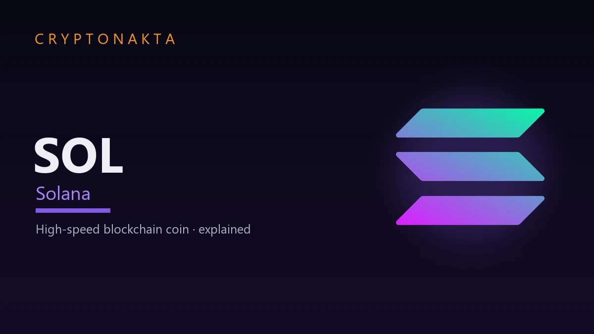 Solana (SOL) — High-speed blockchain coin · explained — Cryptonakta
