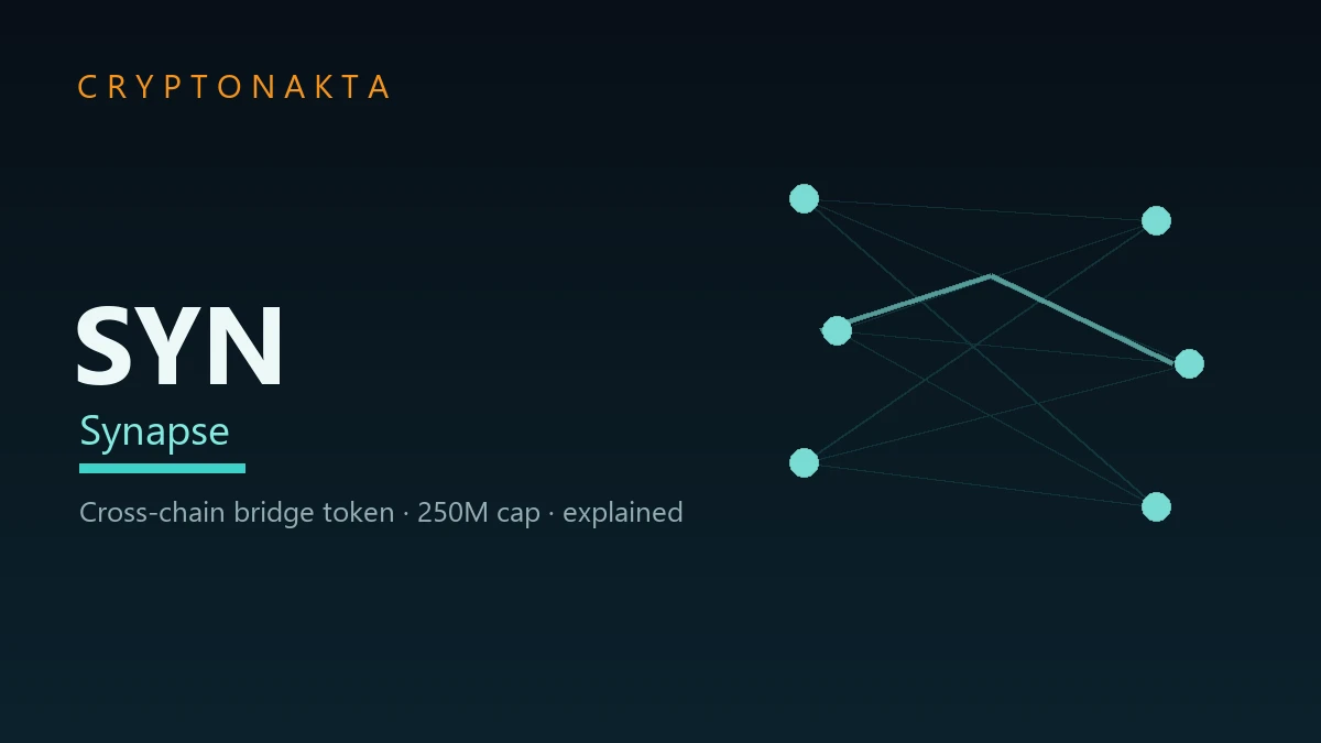 Synapse (SYN) — a cross-chain bridge token that moves assets between blockchains — explained — Cryptonakta