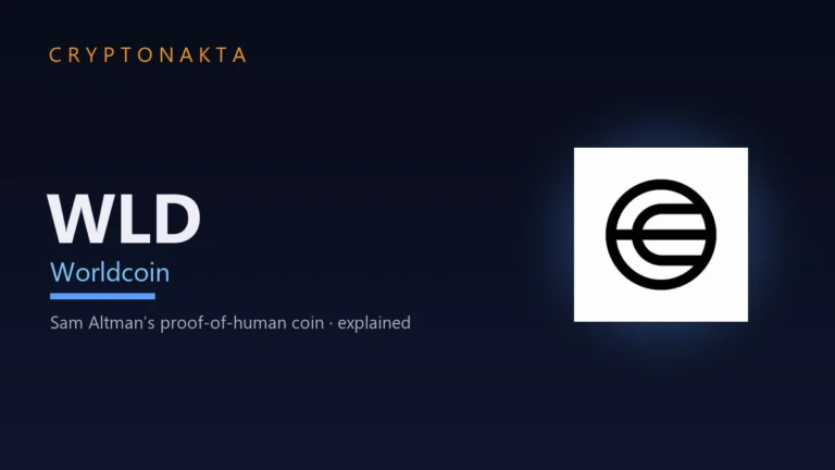 Worldcoin (WLD) — Sam Altman’s proof-of-human coin · explained — Cryptonakta