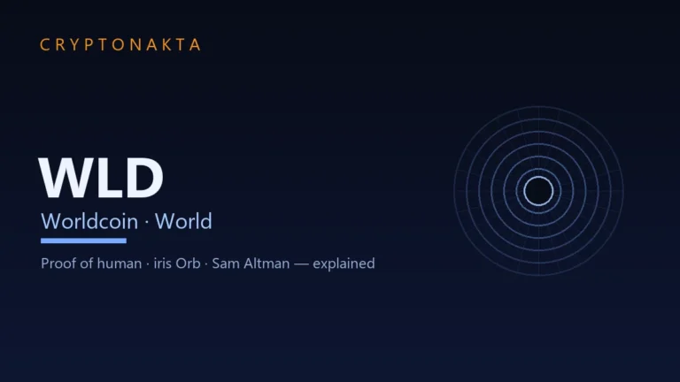 Worldcoin (WLD / World) — proof-of-human identity network with iris-scanning Orb, by Sam Altman — explained — Cryptonakta