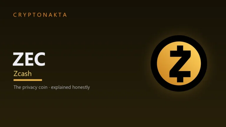 Zcash (ZEC) — The privacy coin · explained honestly — Cryptonakta