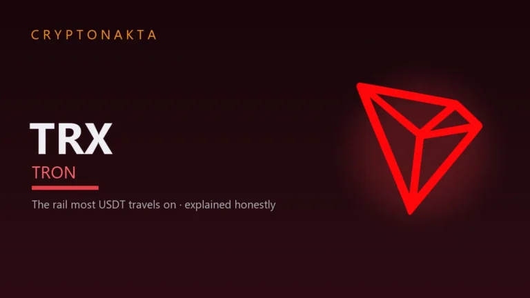 TRON (TRX) — The rail most USDT travels on · explained honestly — Cryptonakta